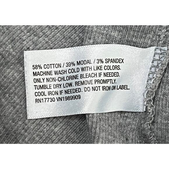 A New Day Grey Ribbed Sleeveless Tank Top Regular Size Medium - Picture 4 of 6